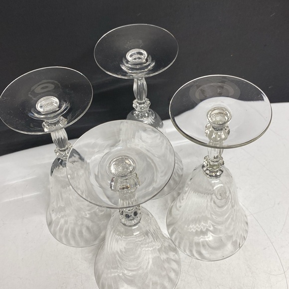Cambridge Clear Caprice Glasses 7 5/8" Water Goblet Stem 300 Set of Four - Picture 16 of 17